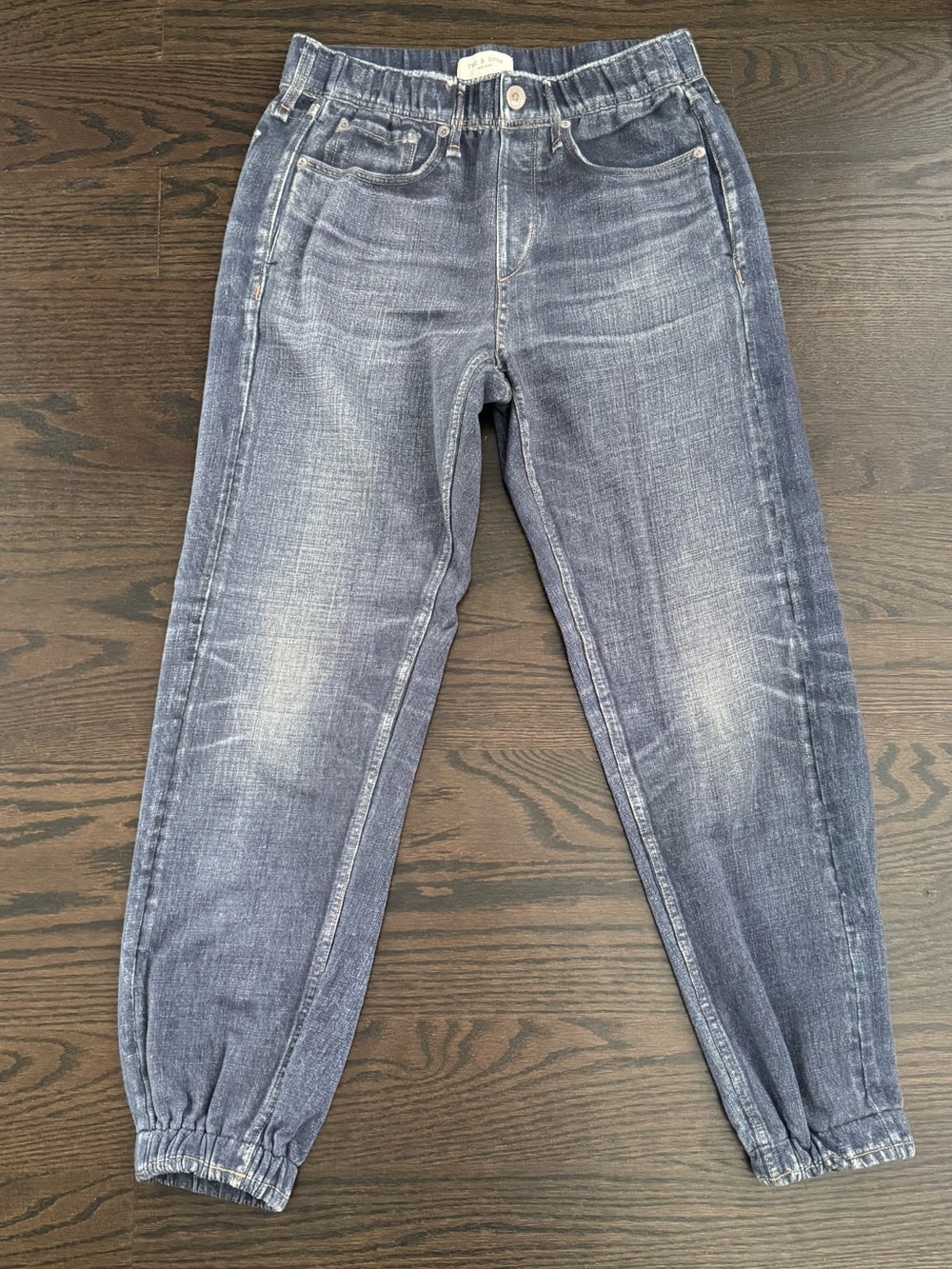 rag & bone Dark Indigo Elastic Waist Denim